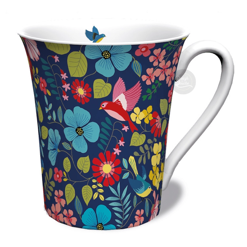 MUG FLEURS ET OISEAUX