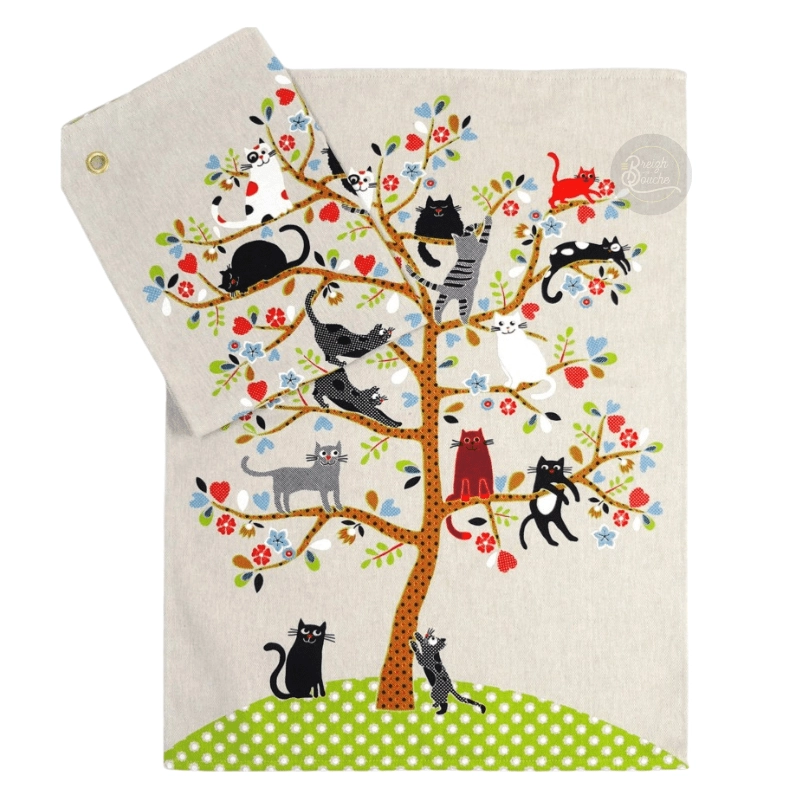 TORCHON L'ARBRE À CHATS