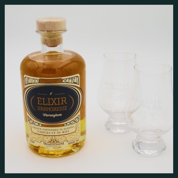 Aujourd'hui, focus sur l'élixir d'Armorique de la @distilleriewarenghem !

A base de 35 plantes macérées dans de l’alcool et de l’eau, cet élixir vous comblera au moment du digestif. Parmi les plantes utilisées, on retrouve notamment du Génépi, du Vulnéraire des chartreux, de la coriandre et de l’écorce d’orange, auxquels sont ensuite ajoutés du miel et du Whisky Breton Single Malt.

Kenavo ar’vechal

#breizhenbouche #elixir #plante #armorique #breizh #madeinbretagne #liqueur