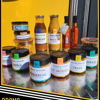 Promo du mois⭐

Profitez de notre promotion exceptionnelle en avril ! Bénéficiez de -10% sur tous les produits Groix et Nature. 
C'est l'occasion idéale de découvrir ou redécouvrir nos délices bretons. 
Ne manquez pas cette offre limitée dans le temps ! Visitez notre boutique et faites le plein de saveurs authentiques !

Kenavo ar'vechal

**Promotion dans la limite des stocks disponibles. **Promotion disponible uniquement en magasin au 61 rue du Pont Lorois à Plouhinec