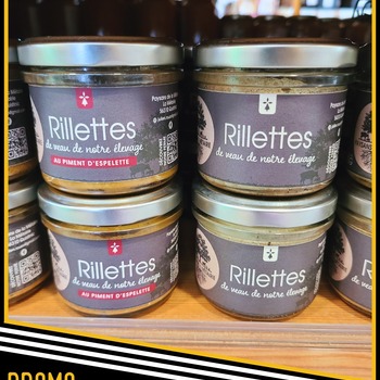 🥳 **Nouveauté et Promotion de Mai chez Breizh en Bouche !** 🥳

**Les Paysans de la Métairie**, c'est avant tout Ségolène et Julien, des agriculteurs passionnés et dévoués à la qualité des produits. Récemment installés à Quistinic, ils s'engagent dans une démarche de conversion vers l'agriculture biologique. Nous partageons de nombreuses valeurs avec eux et souhaitons vous faire découvrir leurs produits d'exception.

Régalez-vous avec les **rillettes de veau** ! Pour célébrer les saveurs authentiques, profitez de **-10%** , disponibles en deux variétés :

🌿 **Nature** : Pour un goût pur et savoureux.
🌶️ **Piment d'Espelette** : Pour ceux qui aiment une touche épicée !

 

🔖 **Prix habituel** : 6,50€ 
💰 **Prix promotionnel** : 5,85€ 

Cette offre est valable tout le mois de mai, alors ne manquez pas l'occasion de découvrir ces nouveautés gourmandes !

Rendez-vous chez Breizh en Bouche pour faire le plein de saveurs et de plaisir ! 🥖✨

Nous sommes ouverts tous les jours férié du mois de mai !
Kenavo ar'vechal

**Promotion dans la limite des stocks disponibles. **Promotion disponible uniquement en magasin au 61 rue du Pont Lorois à Plouhinec